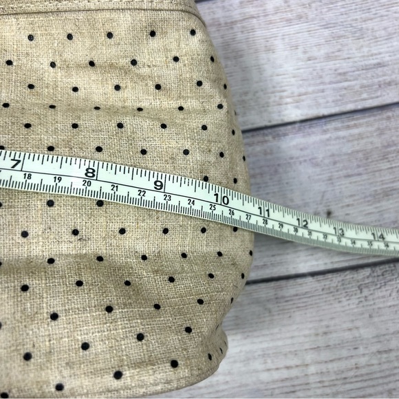 Kate Spade “Out to Lunch” Lunch Tote Beige Black Polka Dot Travel Work Insulated - Picture 11 of 13